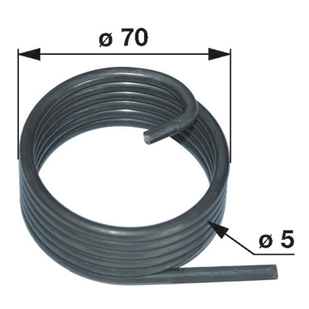 Molla a torsione destro, invece di Clemens CW009041200