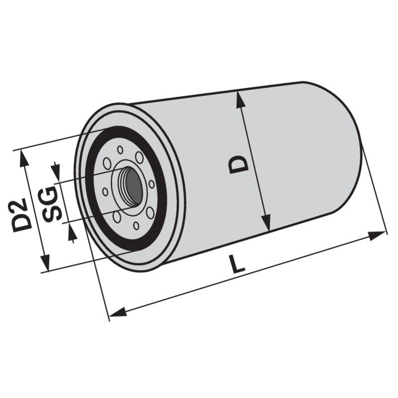 FILTRO OLIO IDRAULICO 282526 - Mirav